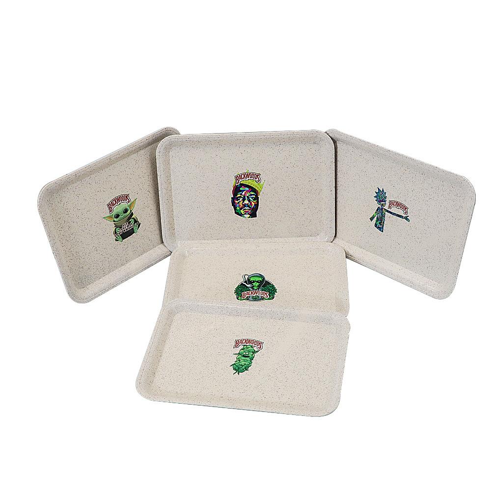 Multi Pattern Plastic Cigarette Rolling Tray