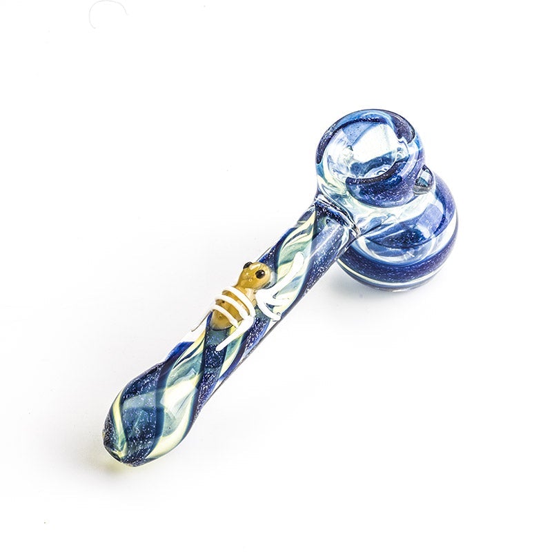 Bee Pattern Glass Hammer Bubbler