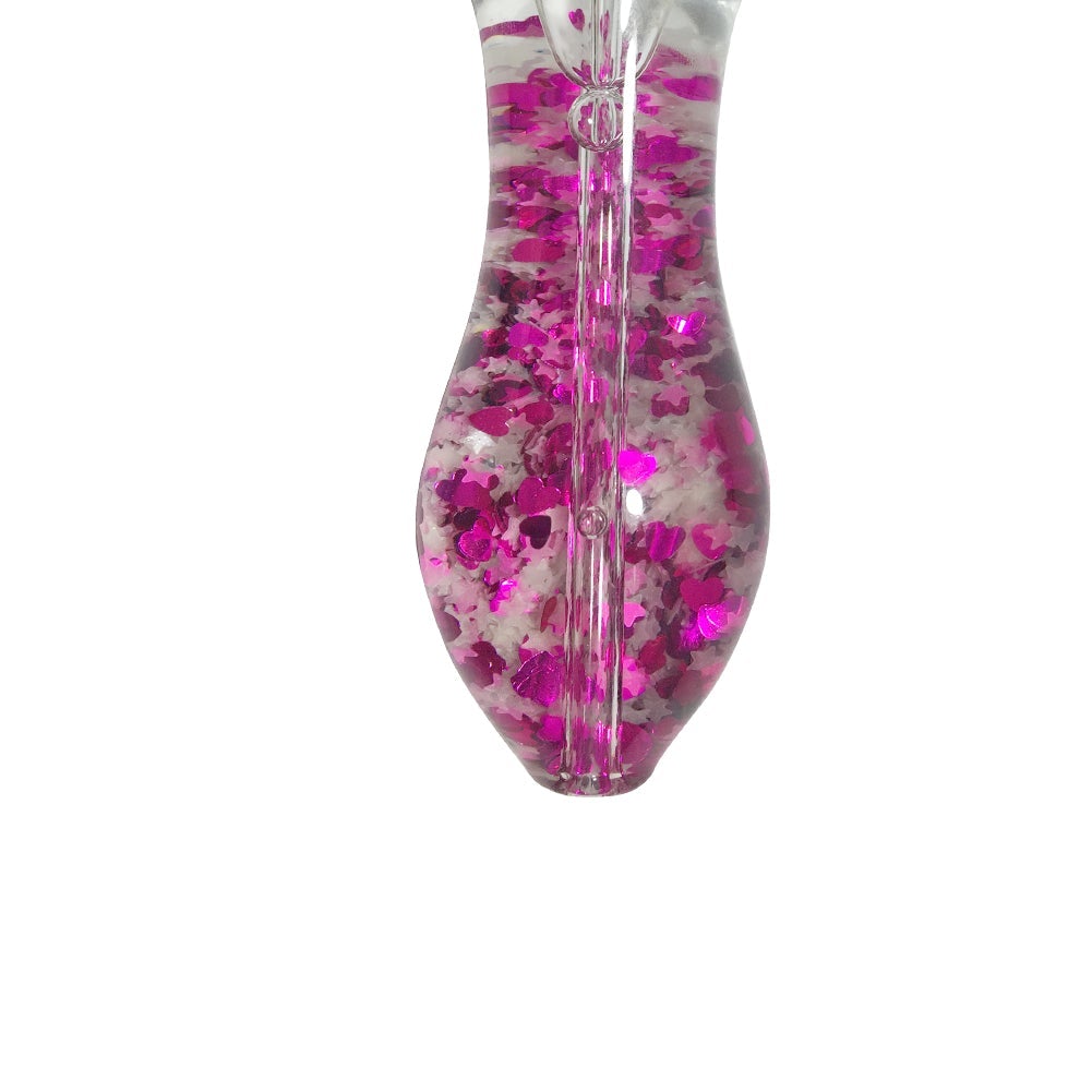 Sparkly Glitter Glass Pipe (Random Color)