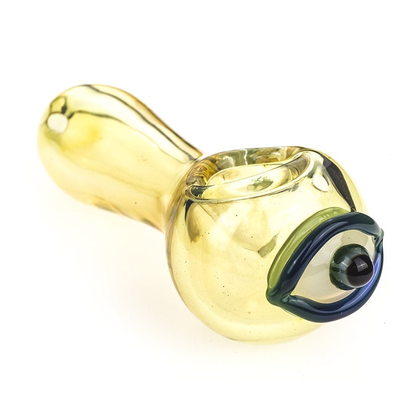 Eye Pattern Glass Spoon Pipe