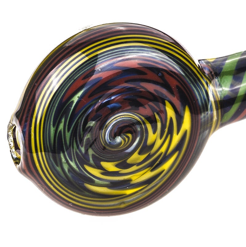 Spiral Glass Sherlock Pipe w/ Maria Rings