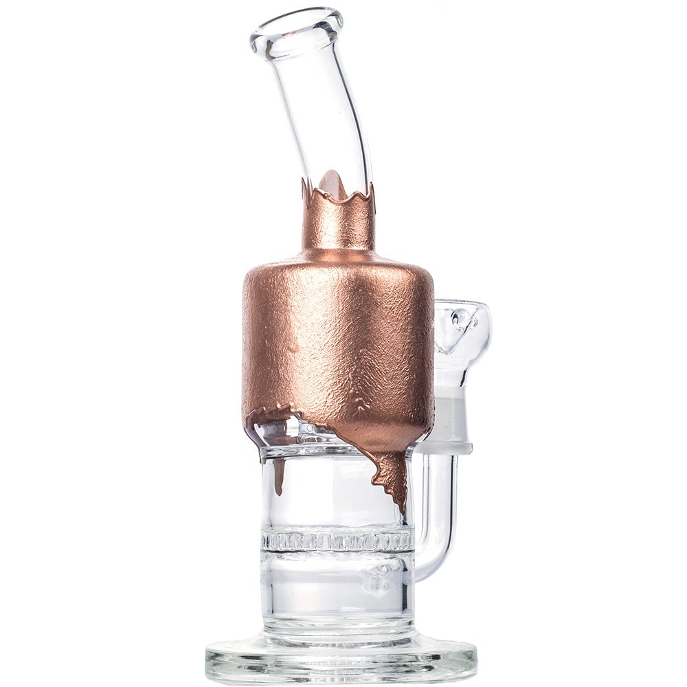 Paint Coated Dual Perc Dab Rig