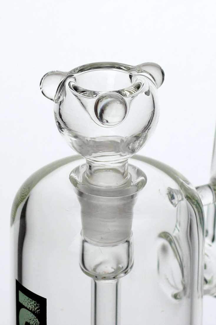 12 Ice Glass Beanpole Stem Bubbler