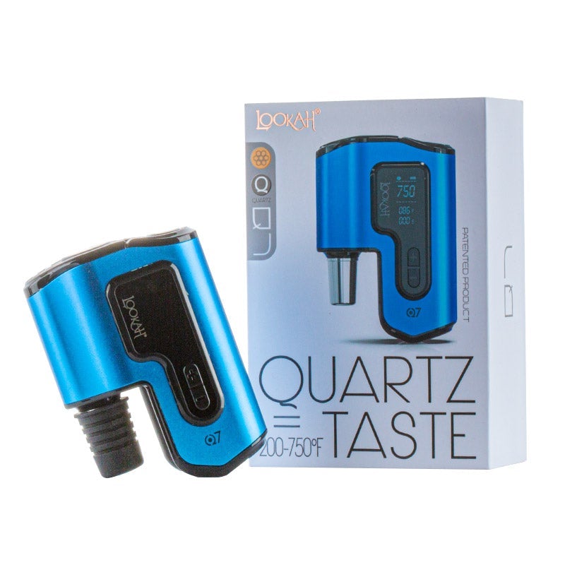 Double Matrix Perc Glass Bong w/ Lookah Q7 Electric Dab Nail Set