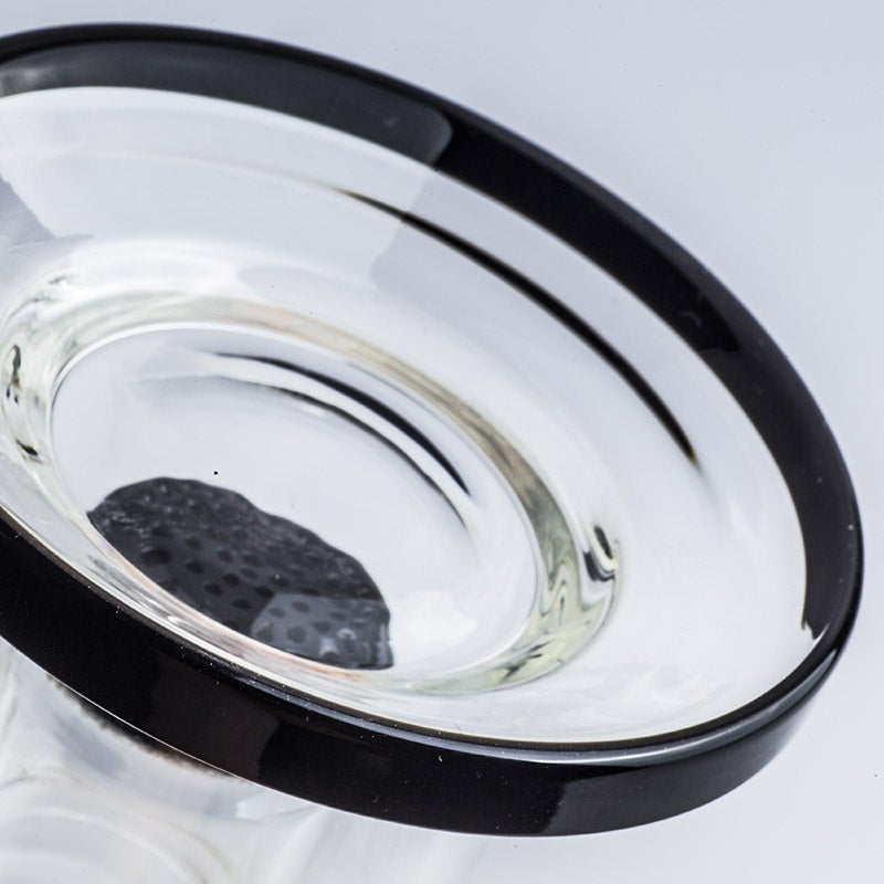 Clear Glass Honeycomb Perc Bong