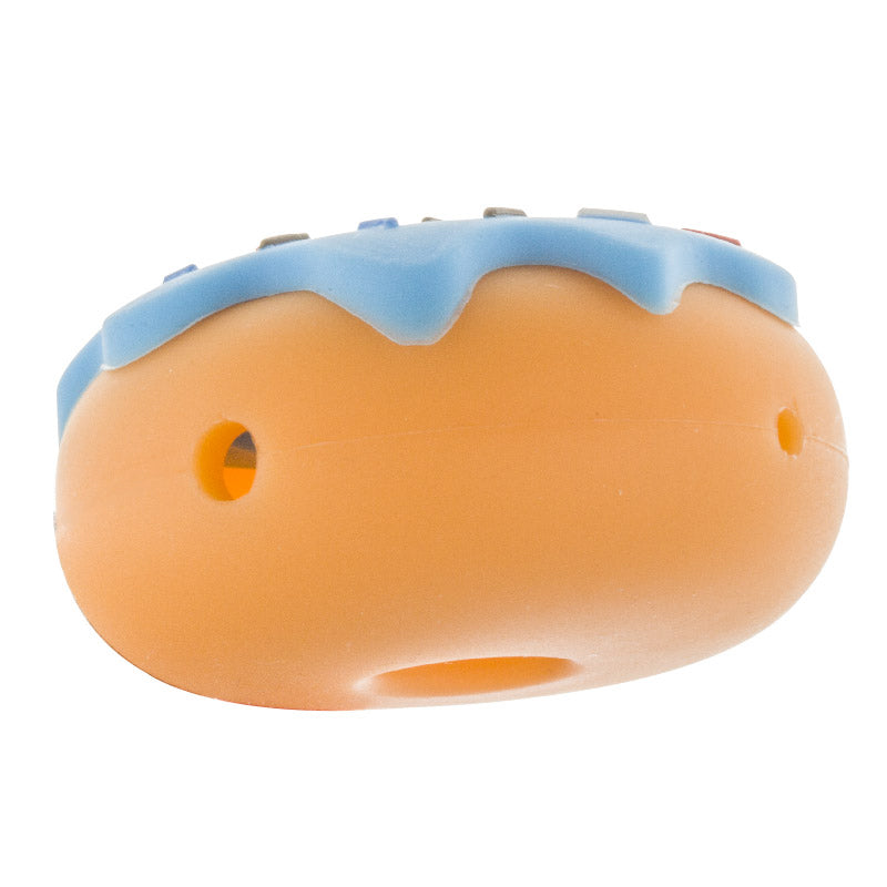 Silicone Keychain Donut Pipe (Random Color)