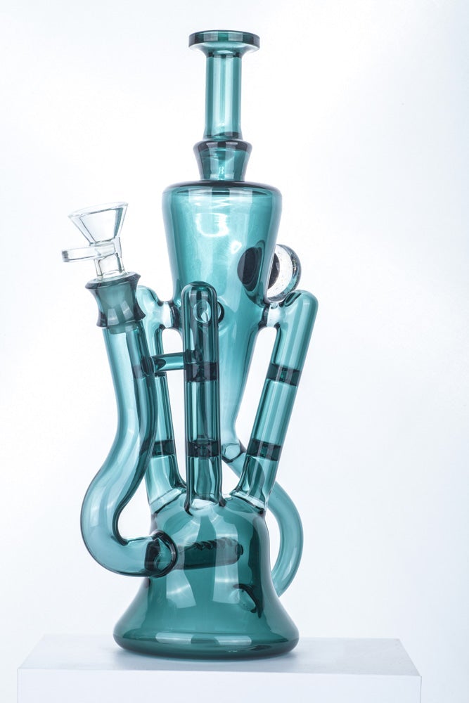 11 Recycler Glass Bong