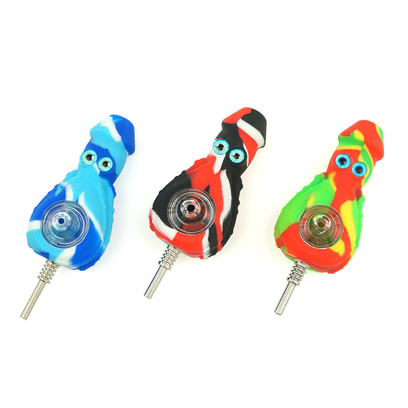 Octopus Silicone Nectar Collector Pipe