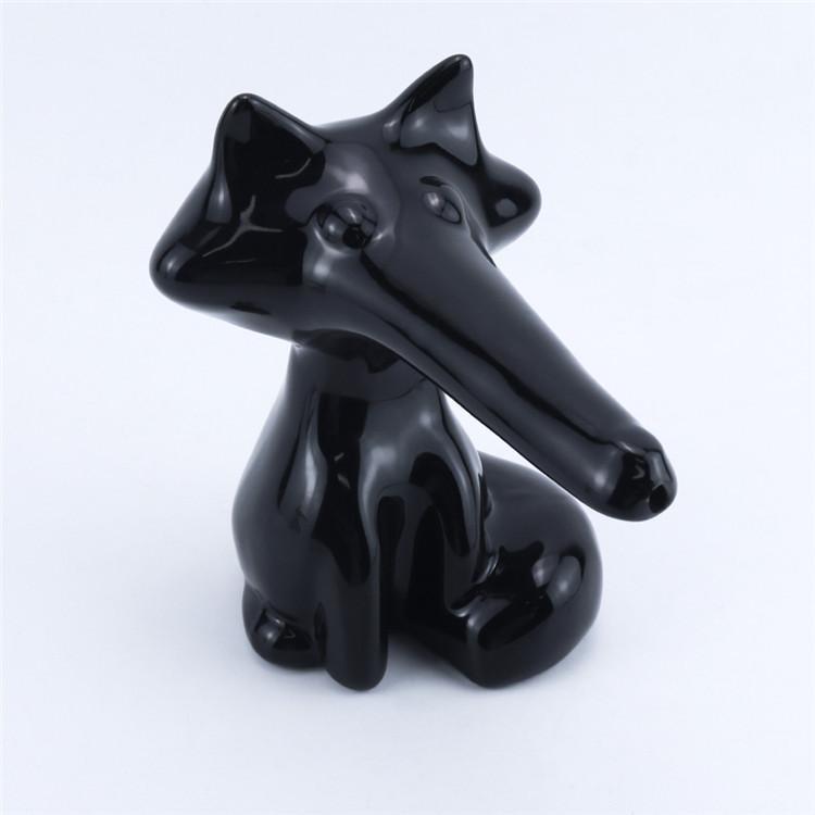 Fox-Shaped Ceramic Water Pipe