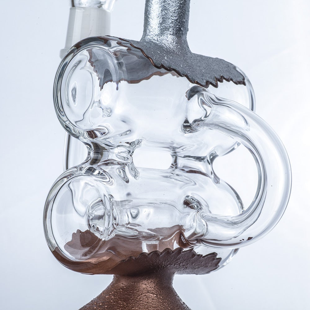 9 Double Chamber Recycler Dab Rig