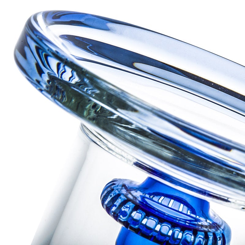 13.8 Straight Tube Double Showerhead Perc Bong