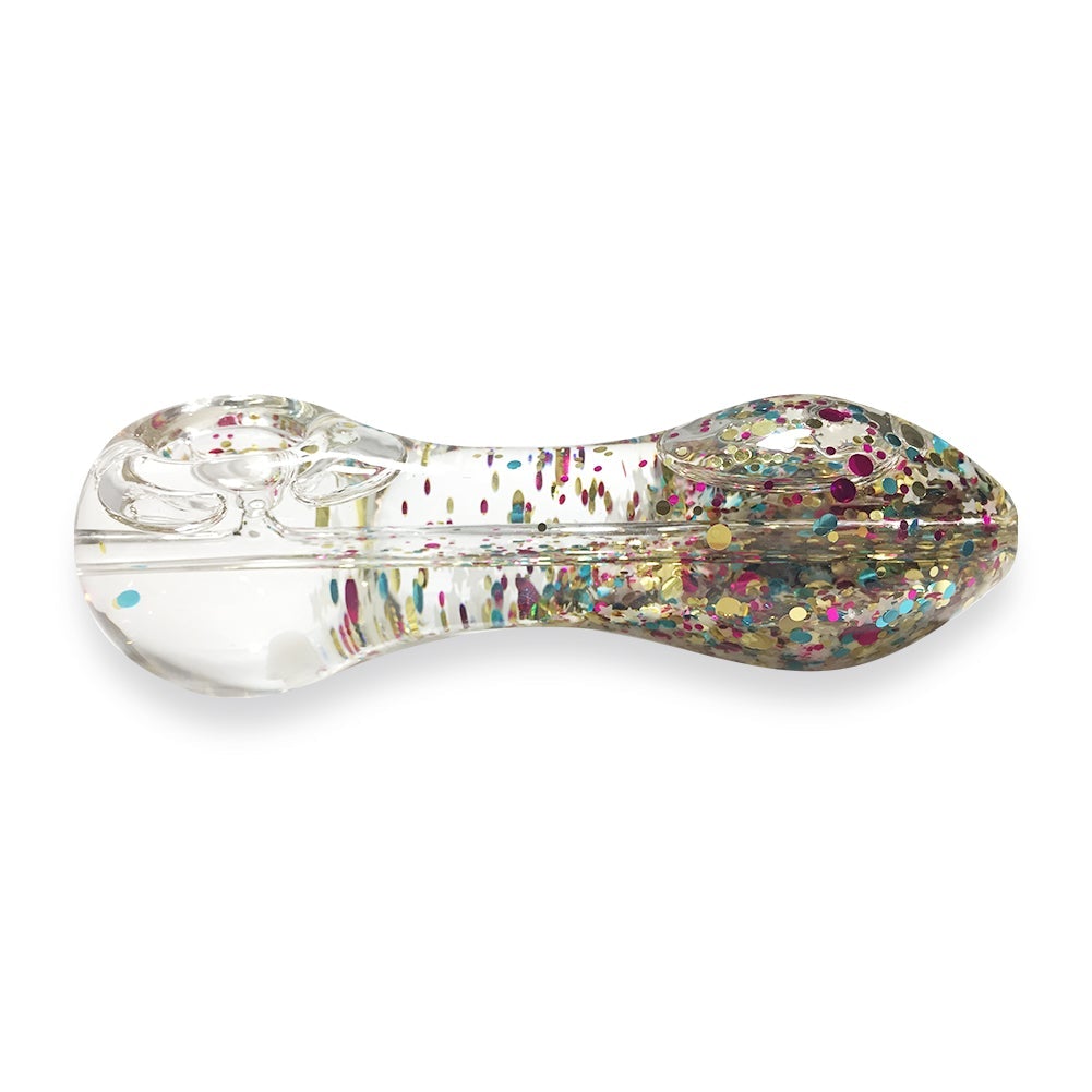 Sparkly Glitter Glass Pipe (Random Color)