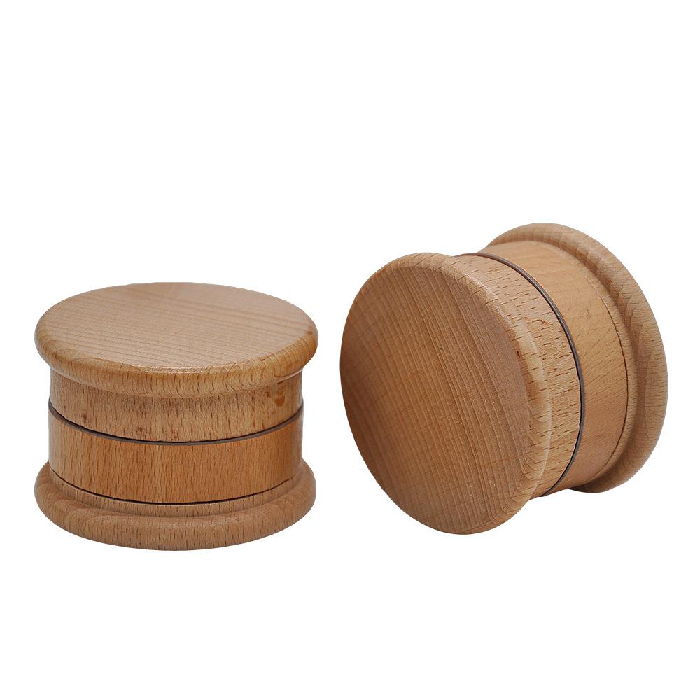 Wooden Casing Novelty Herb Grinder 63mm 3 Layer