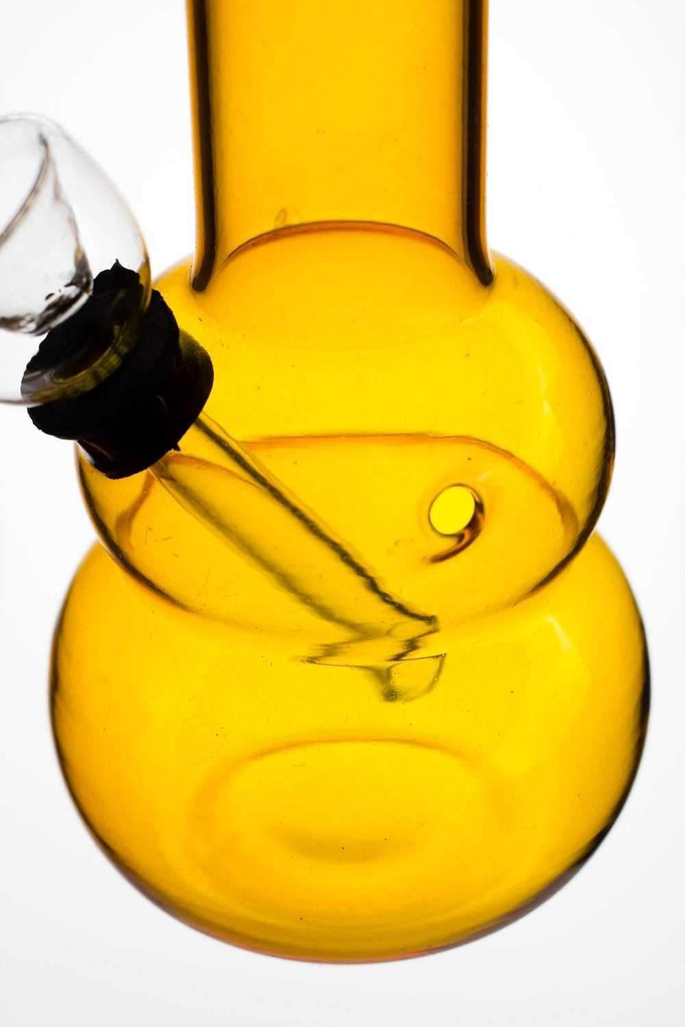 6 yellow glass water bong