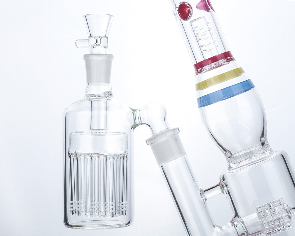 Clear Bottle Tree Perc Ash Catcher
