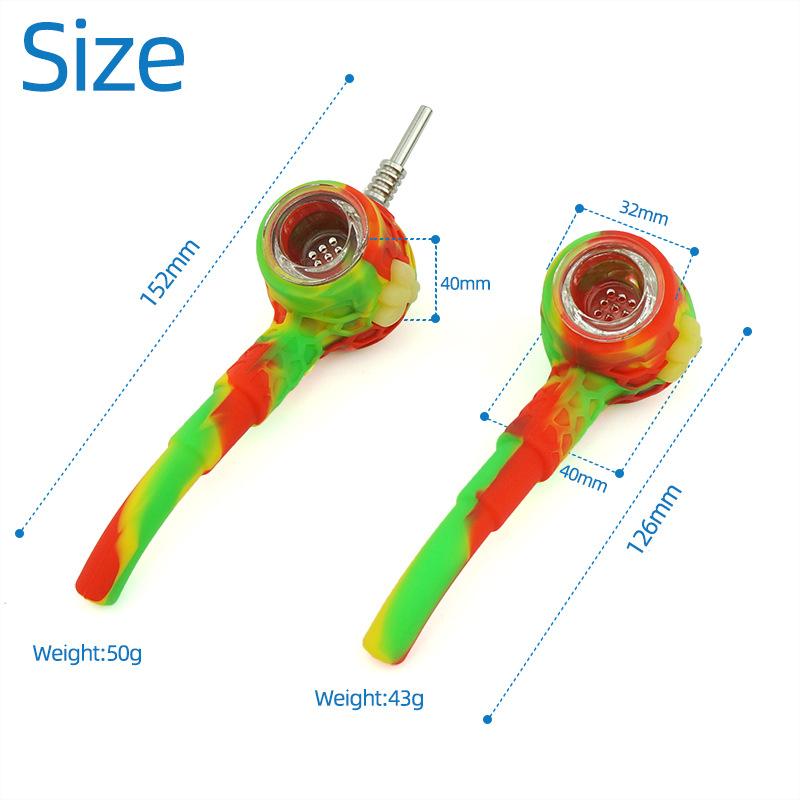 5“ Bee Silicone Gandalf Pipe