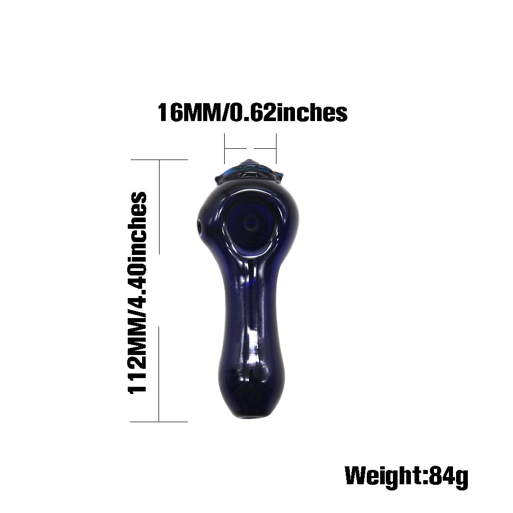 Eye Pattern Glass Spoon Pipe