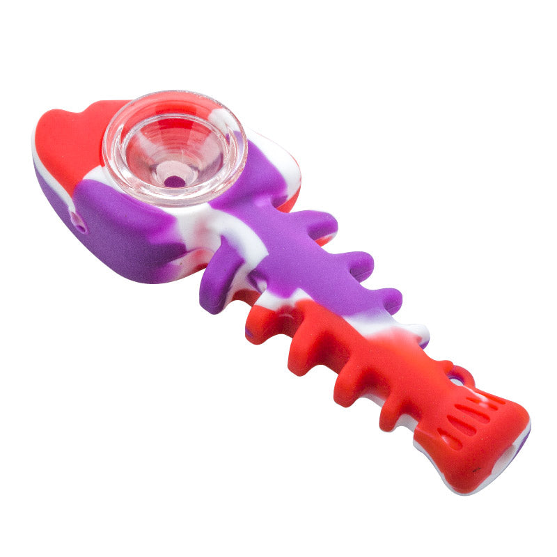 Silicone Fish Bone Pipe (Random Color)
