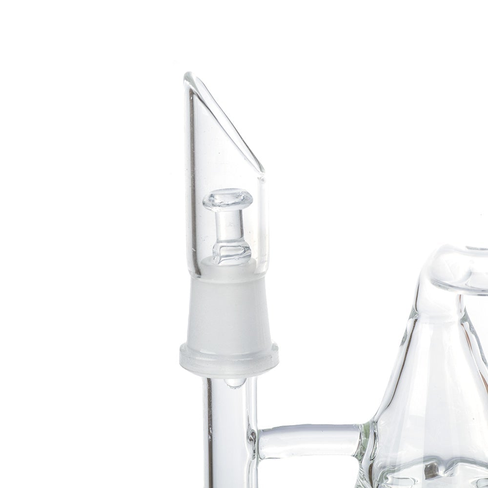 Pyramid Multi-Perc Recycler Glass Bong