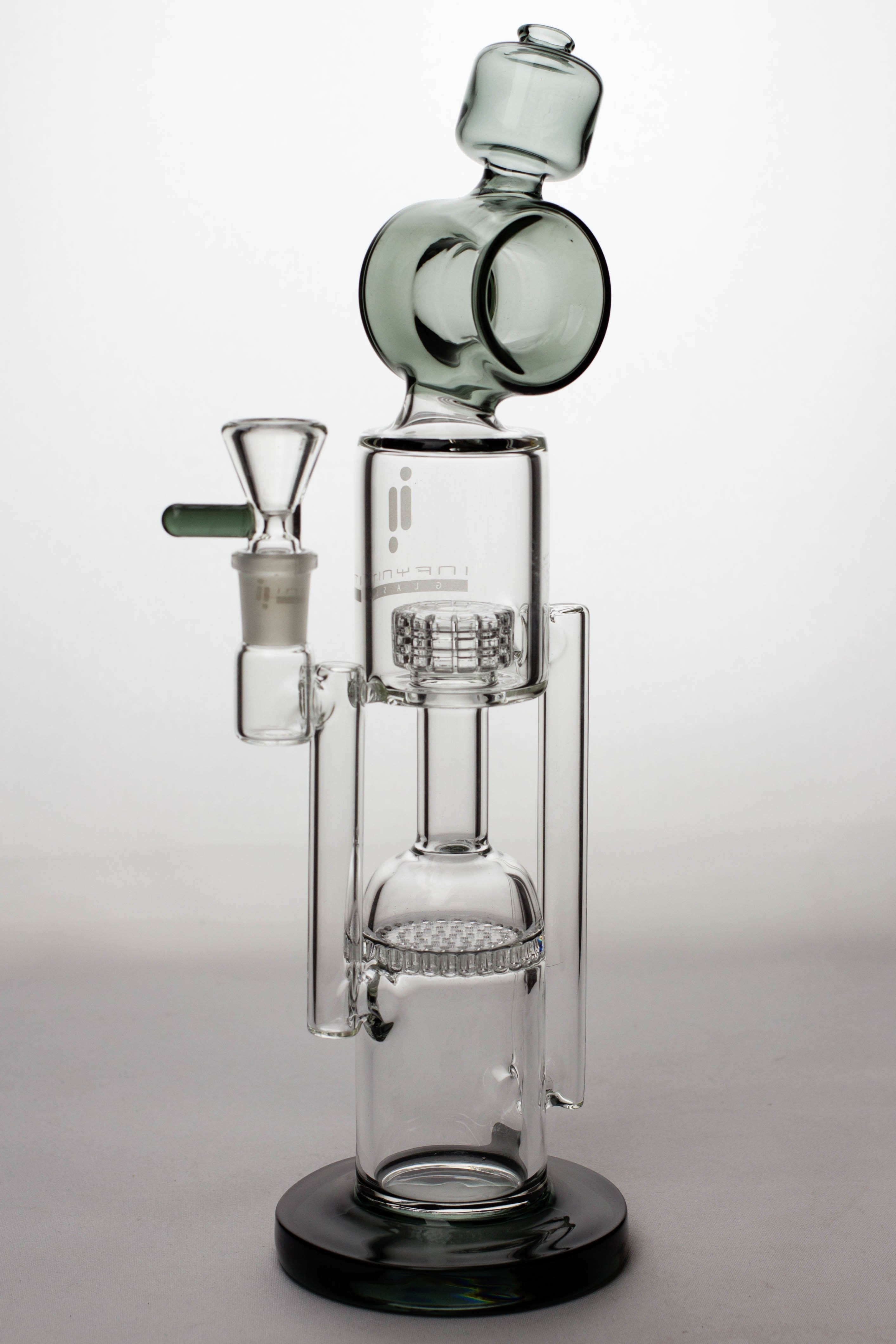 12 infyniti glass honey comb and shower head diffuser recycled bong