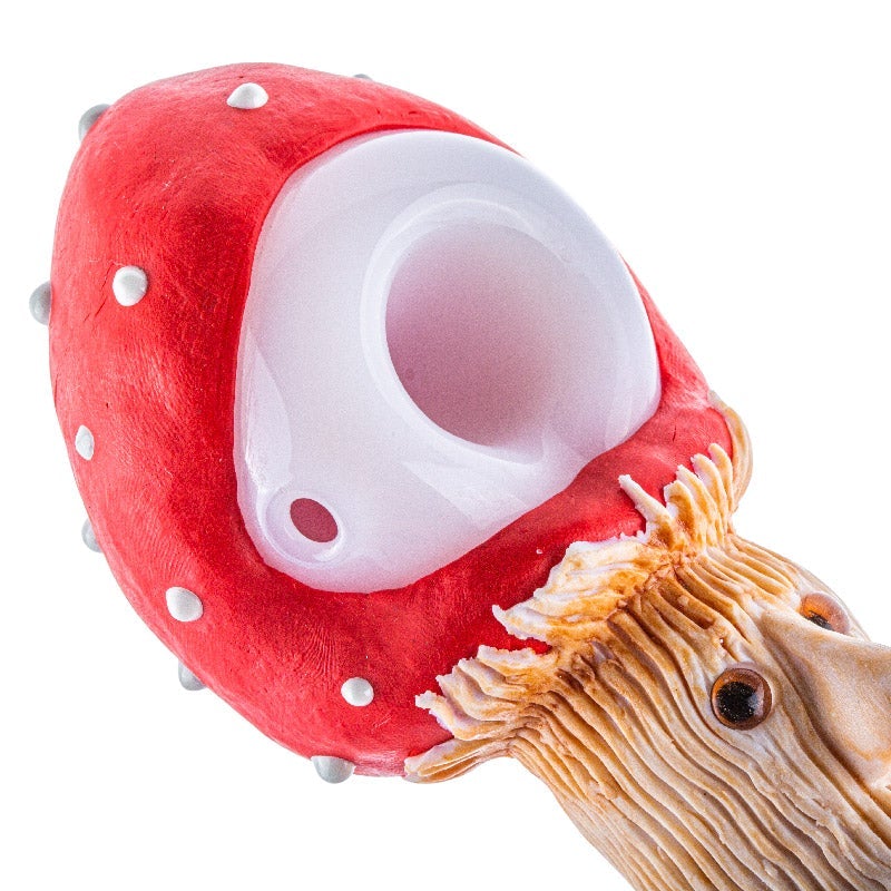 Mushroom Shape Glass Weed Pipe