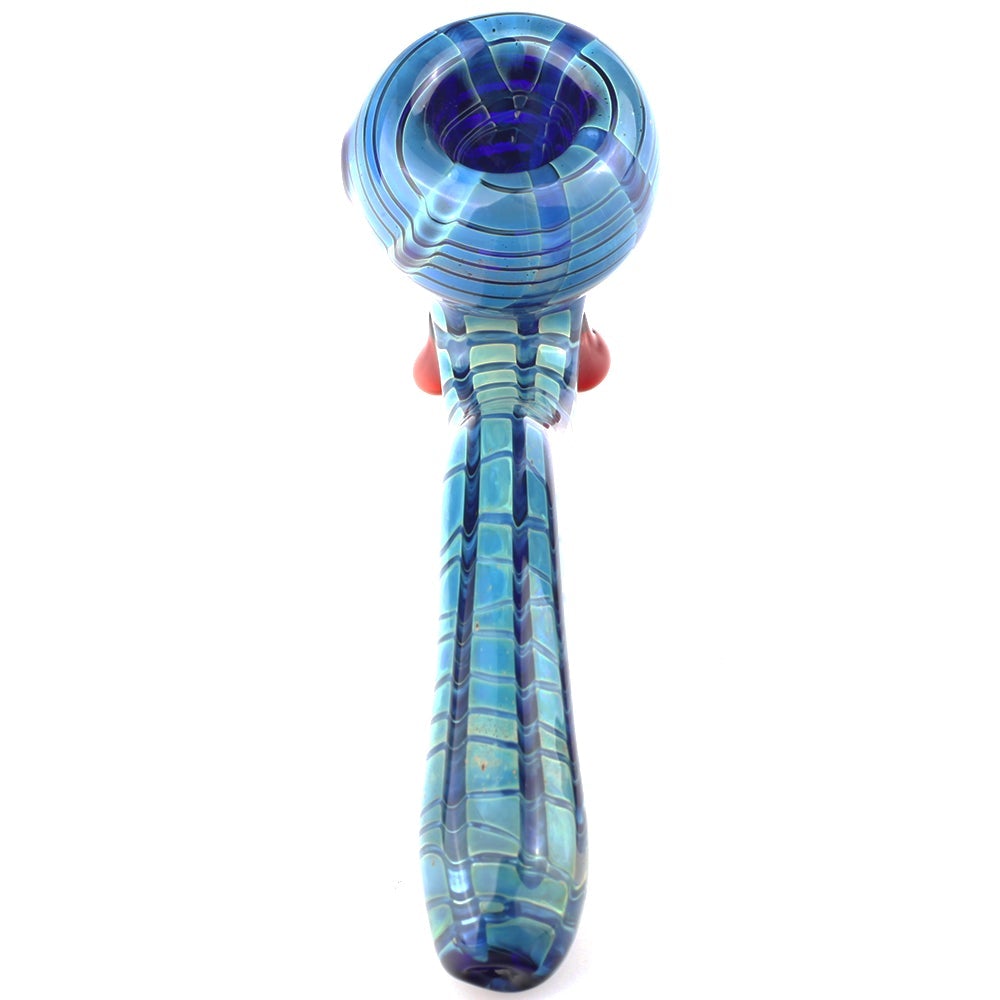 Blue Wrap and Raked Sherlock Pipe