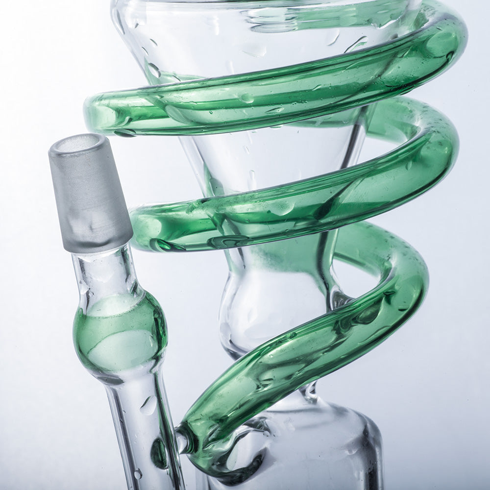 Quartz Enail W/ Spiral Recycler Dab Rig Bundle