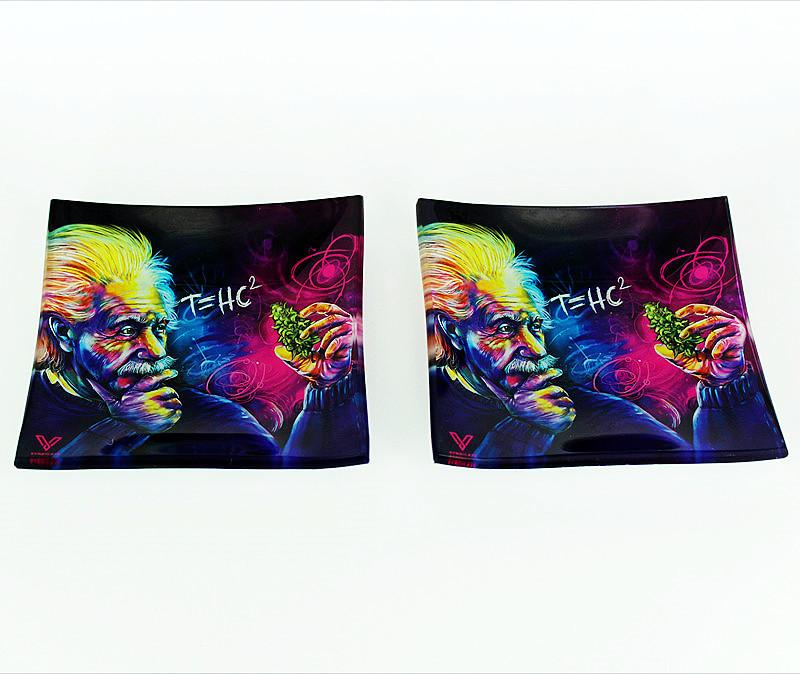 Glass Rectangular Cigarette Rolling Tray
