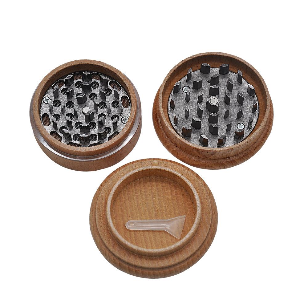 Wooden Casing Novelty Herb Grinder 63mm 3 Layer