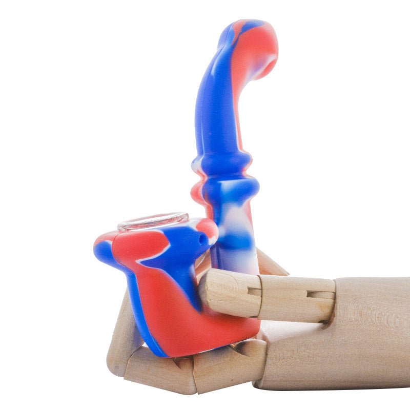 Camouflage Silicone Sherlock Pipe (Random Color)