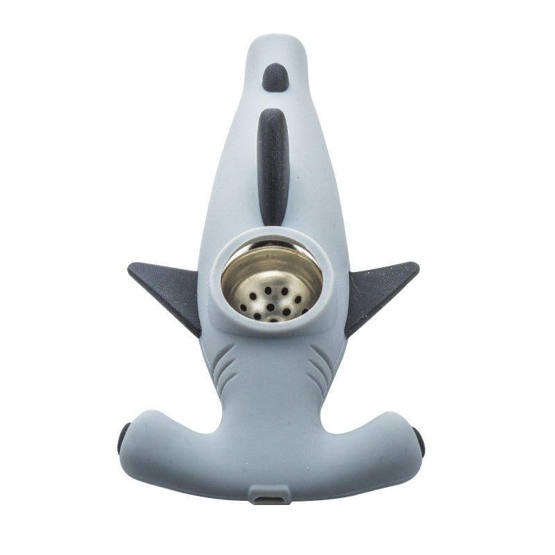 Shark Silicone Hand Pipe (Random Color)