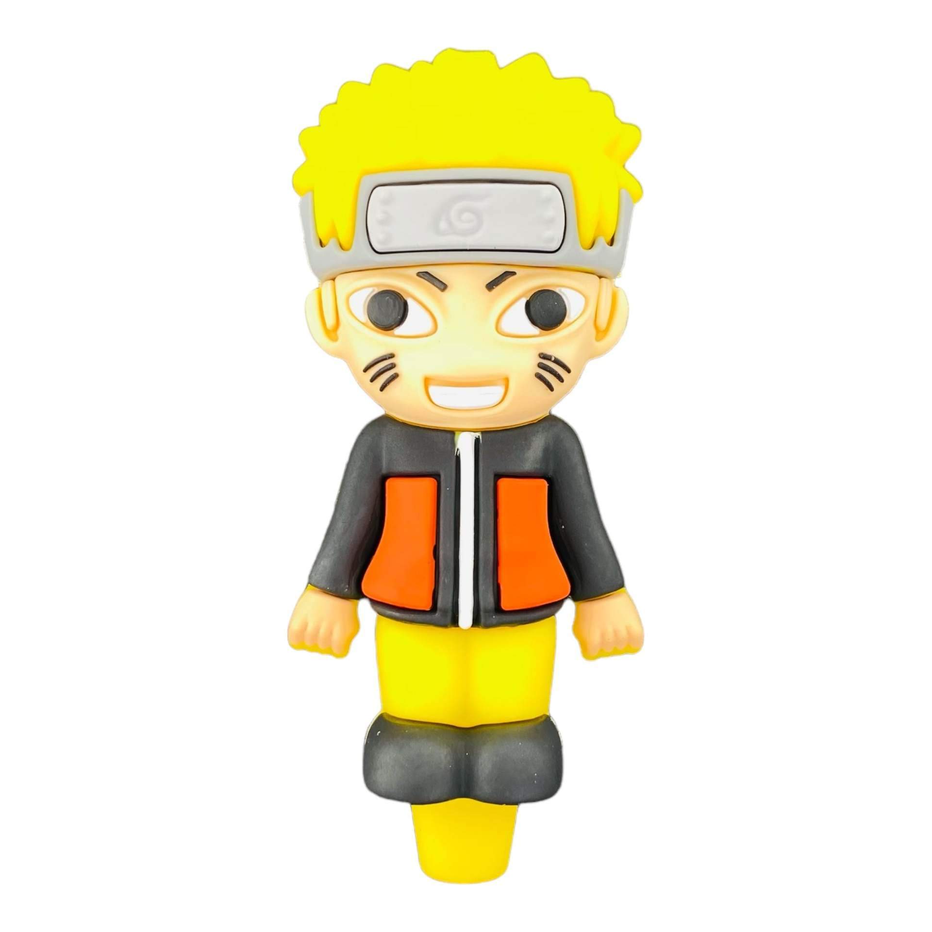 Naruto Uzumaki Silicone Pipe with Glass Bowl