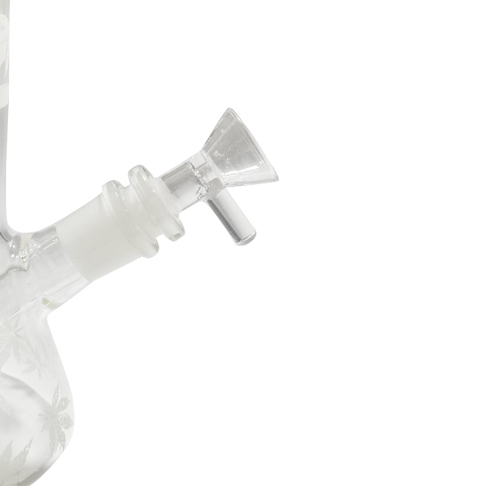 8 Glow-In-The-Dark Leaf Beaker Bong