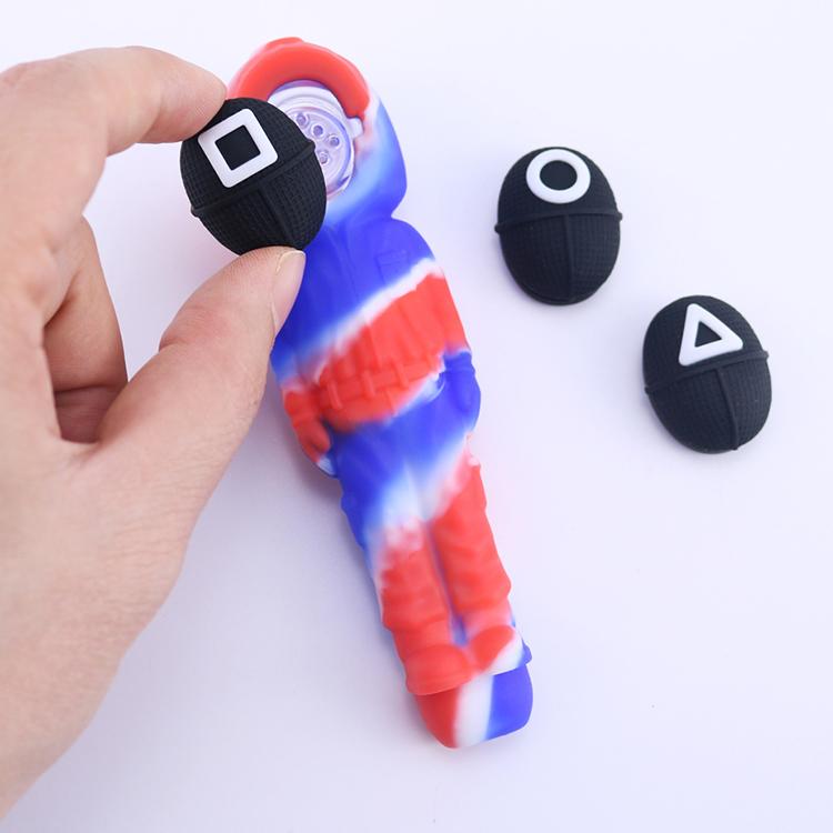Squid Game Themed Silicone Smoking Pipe - PuffingBird AU