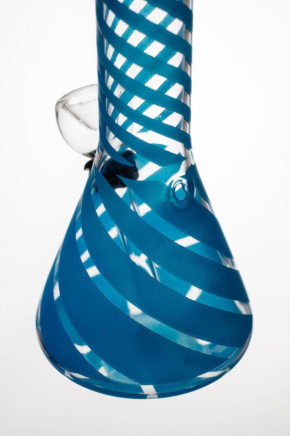 6 conical base glass water bong