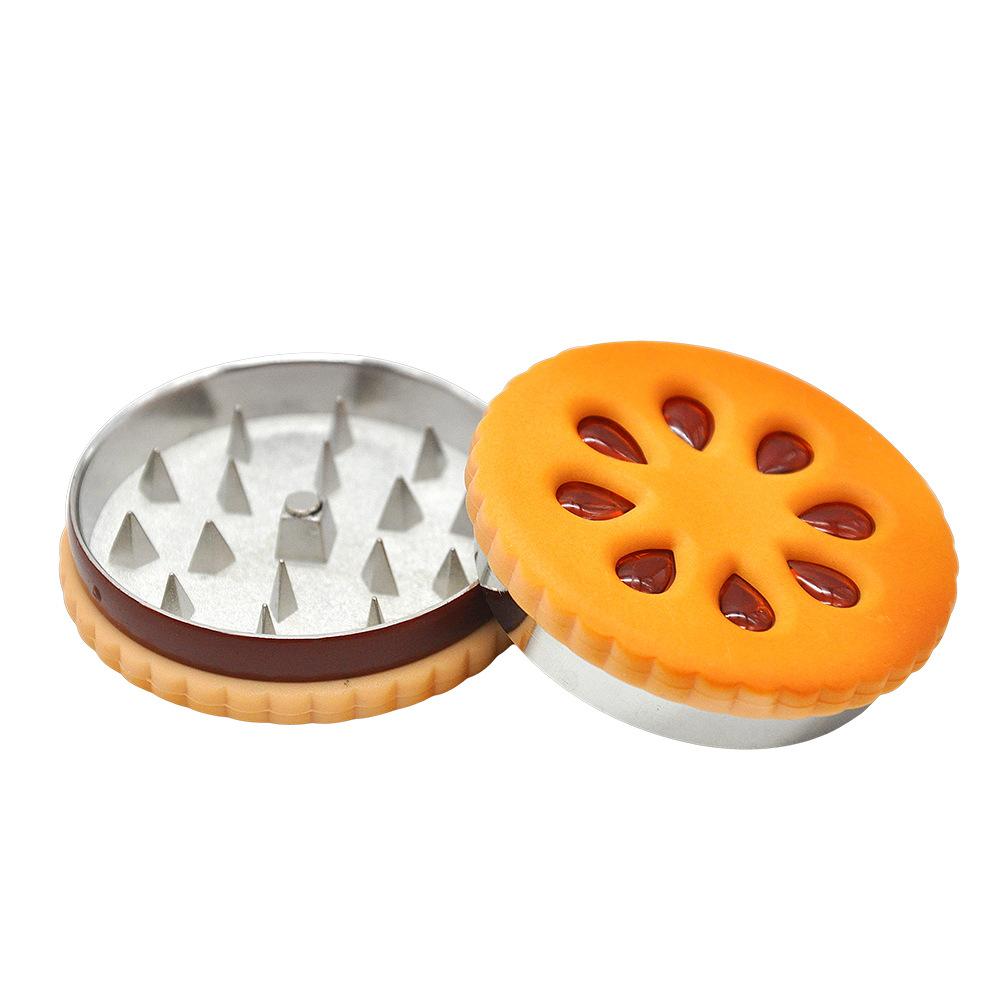 Biscuit Shape Stealthy Novelty Herb Grinder 2 Layer 56MM