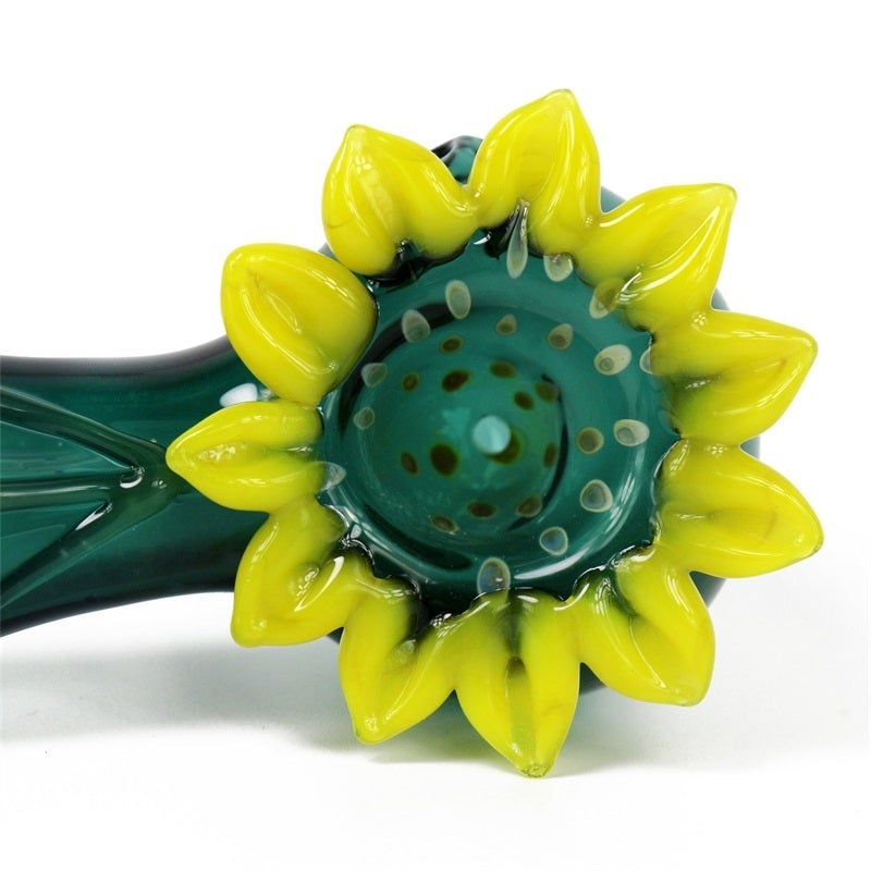 Sunflower Glass Novelty Pipe