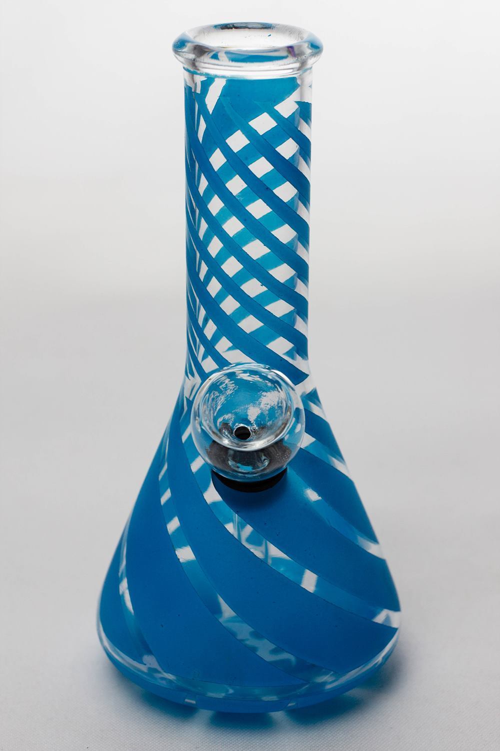 6 conical base glass water bong