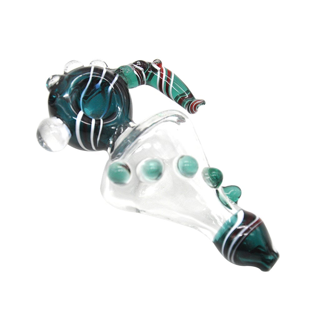 Horn Glass Pipe w/ Marbles - PuffingBird AU