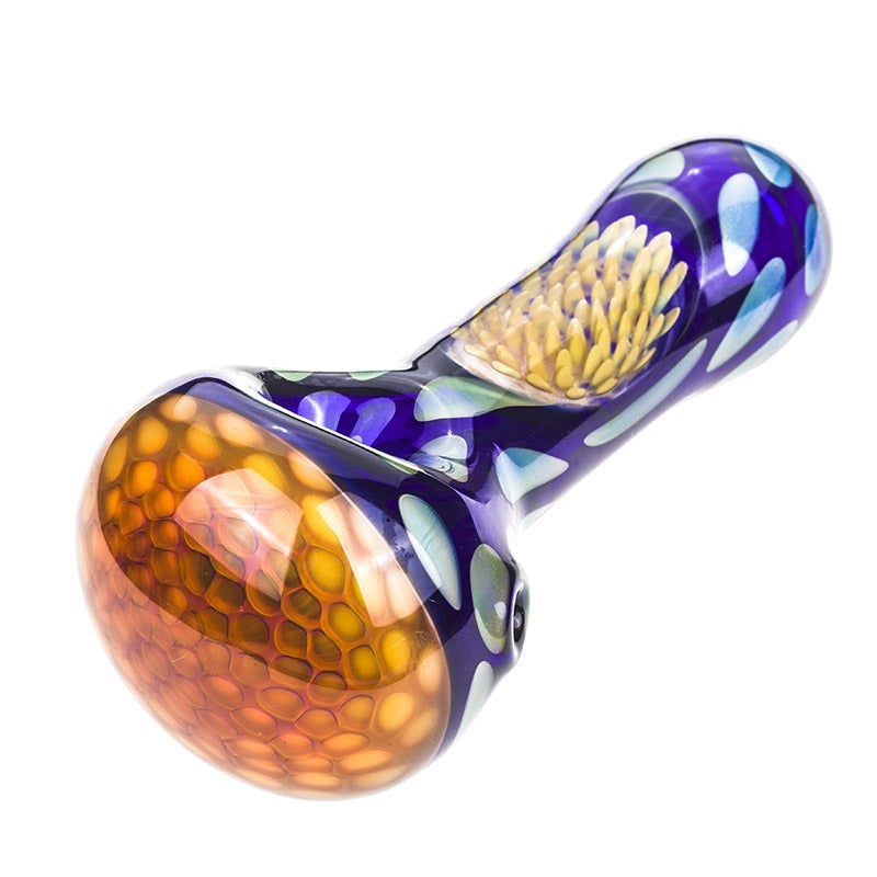 Spotted Honeycomb Glass Pipe