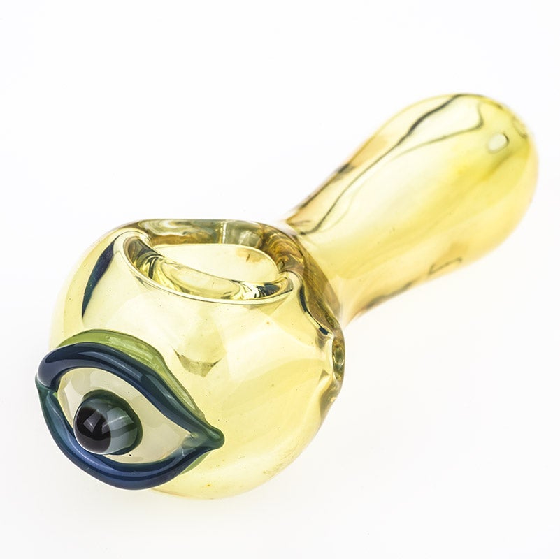 Eye Pattern Glass Spoon Pipe