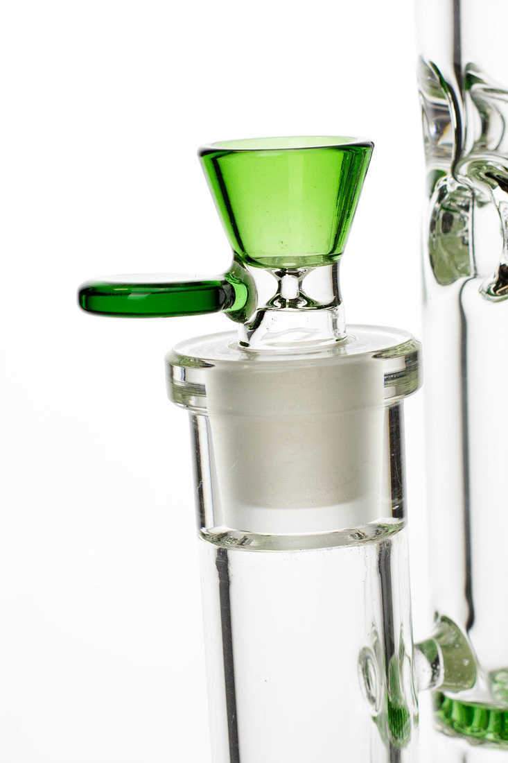 18 Ghost thick glass Thriple Flat Diffuser water bong