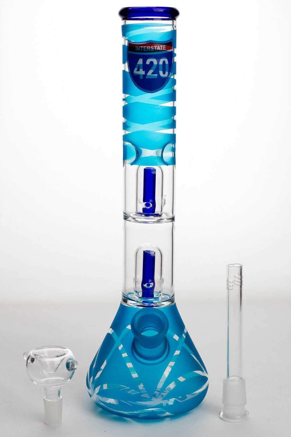 12 infyniti double shower head beaker Bong
