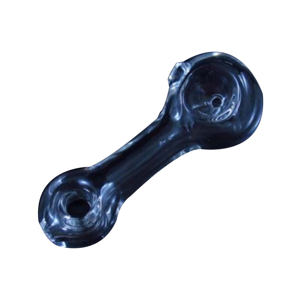 Dark Blue Glass Spoon Pipe