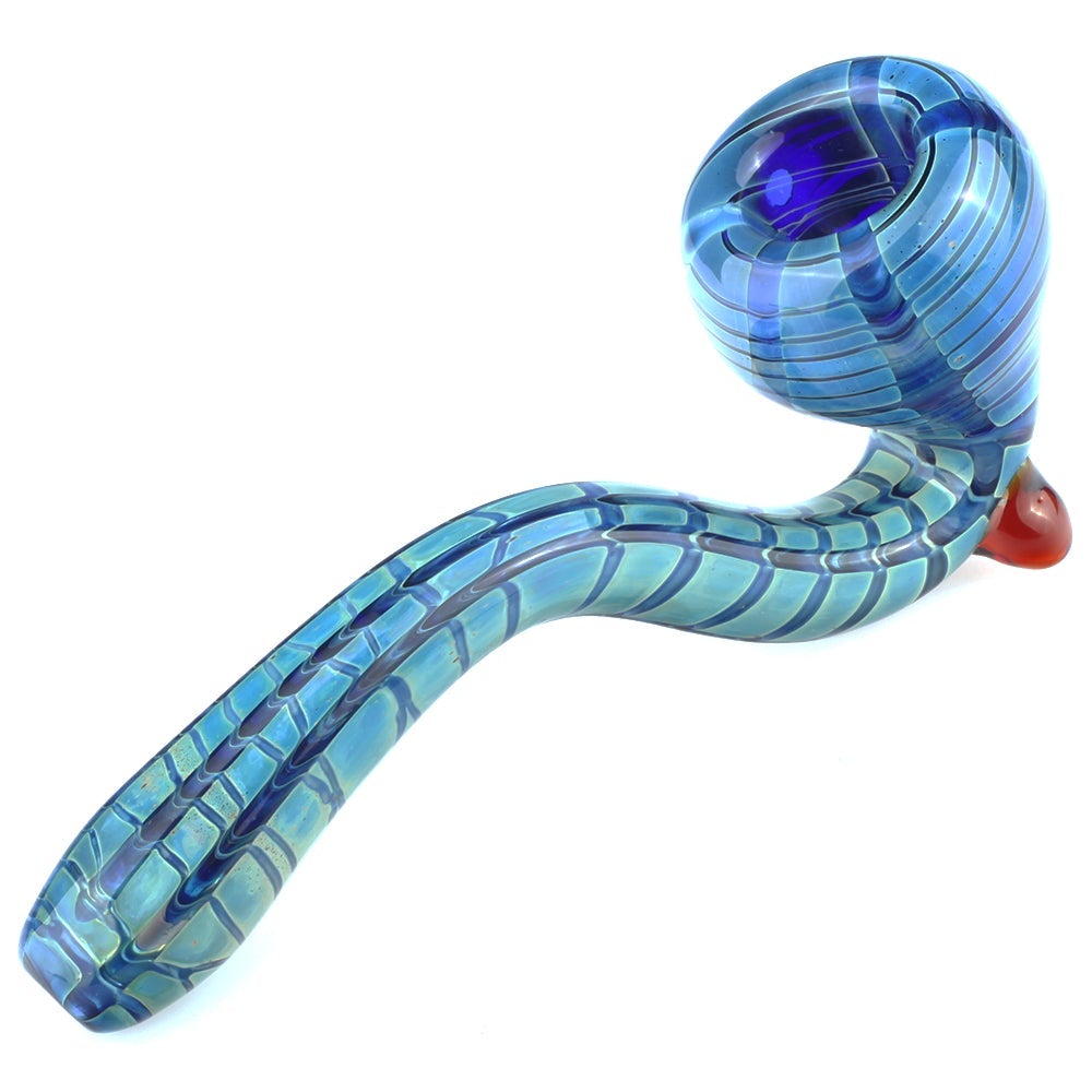 Blue Wrap and Raked Sherlock Pipe