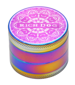 Rainbow Aluminium Alloy 2 Herb Grinder 4 Piece