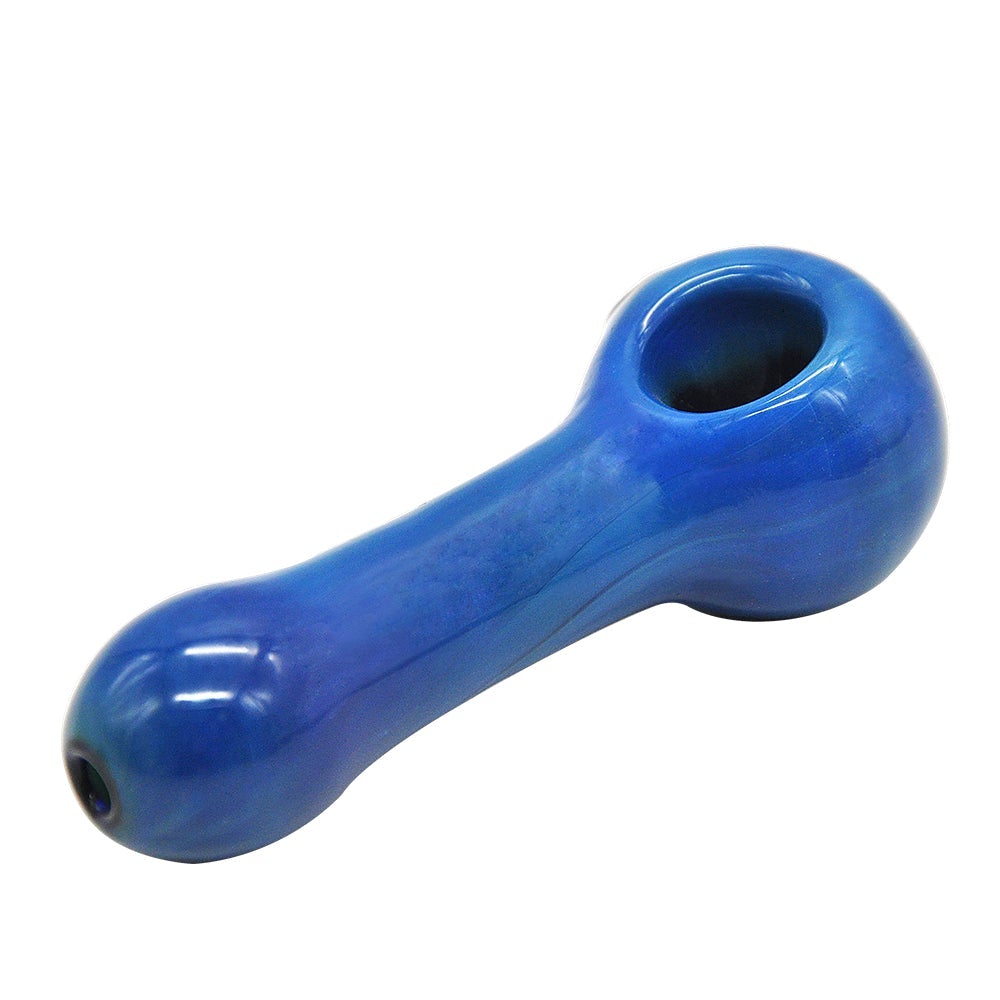 Blue Glass Tobacco Pipe - PuffingBird AU
