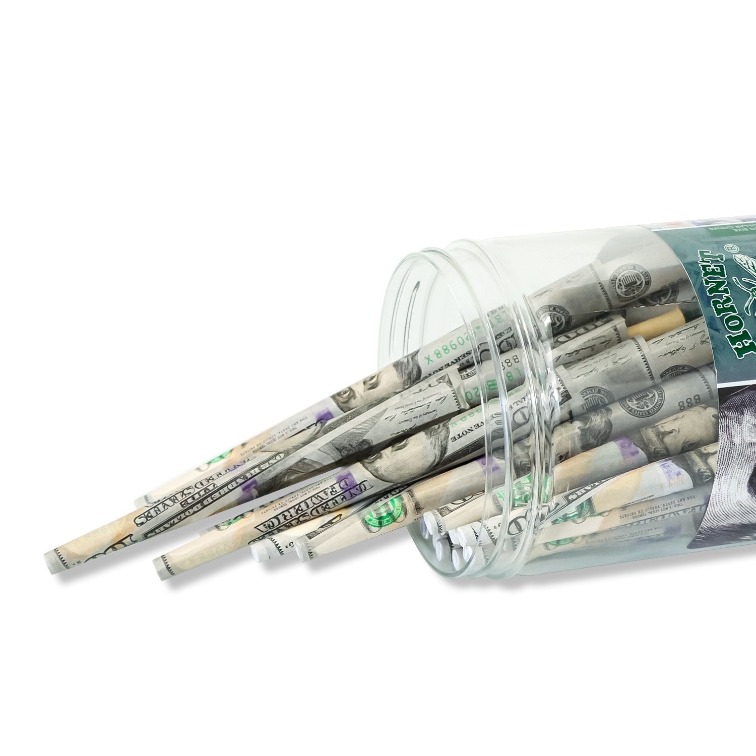 Dollar Bill Design Pre-Rolled Cones - Pack of 72