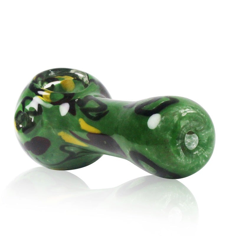 Handmade Strips Glass Pipe (Random Color)