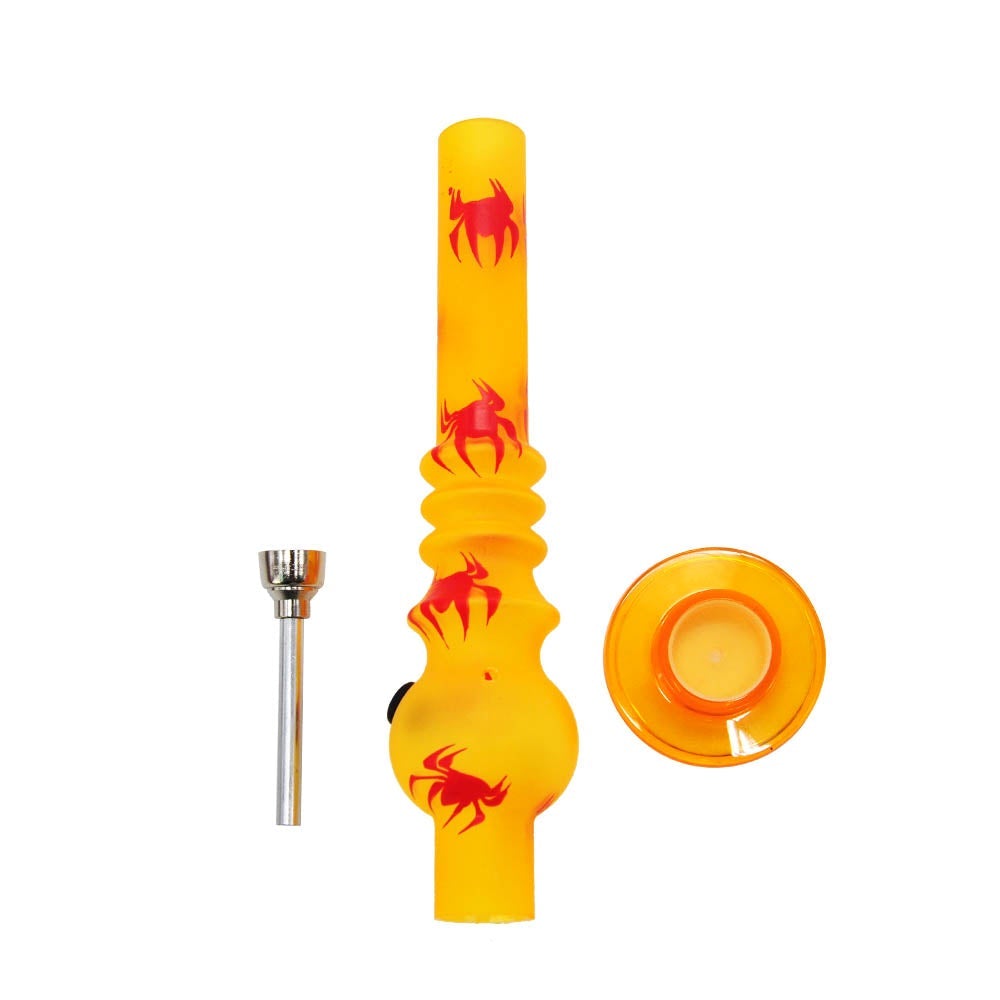 8 Spider Pattern Acrylic Bong(Random Color)